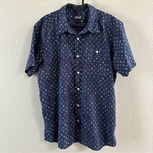 Patagonia Organic Cotton Short Sleeve Button-Up Shirt - Size L